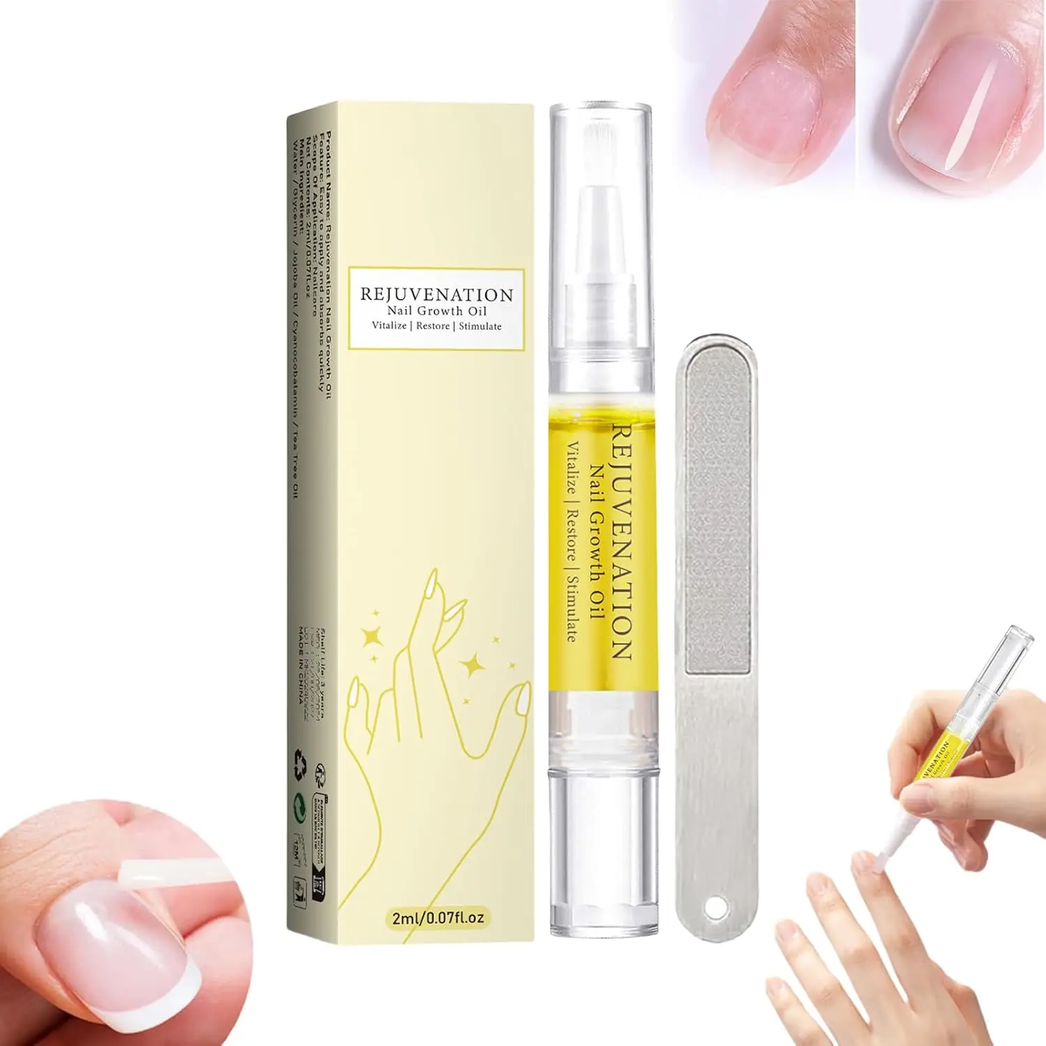 Nail Growth Oil 2024 Upgrade Rejuvenation Nail Oil - Moisturizer for Nails, Cuticle Oil, Nail Strengthener for Moisturization & Brightening cuticle oil Comfort Moisture cuticle oil