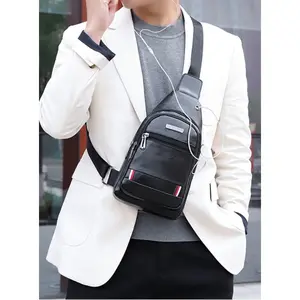 Vintage Sling Bag for Men, Crossbody Backpack Shoulder Chest Pack, Daypack with  Pocket
