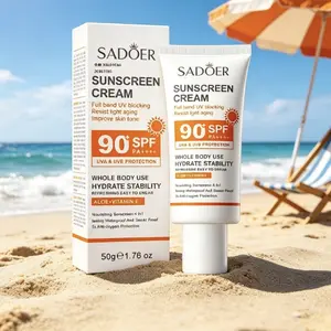 Body Sunscreen for Sensitive Skin, SPF 90+, Body Care Daily Use, Lightweight, No White Cast, Non-Greasy, Water Resistant, Anti-Aging