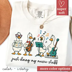 Funny Music Teacher Comfort Colors Shirt for Musician Cute Band Tee, Choir Teacher Gift for Orchestra Maestro Guitar Shirt, Music Lover Gift