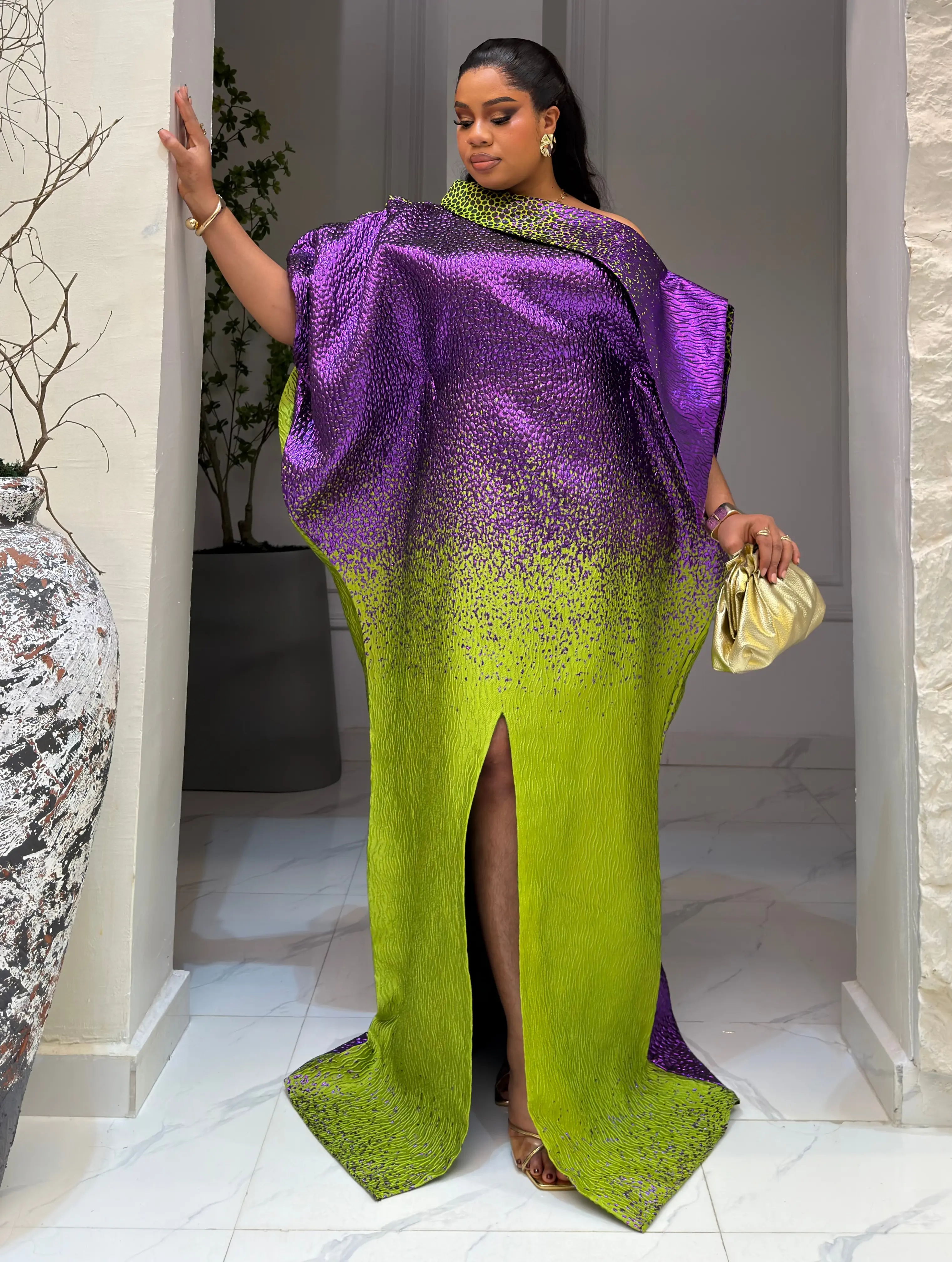 OMBRE MAJESTIC BUBU (PURPLE/OLIVE GREEN)