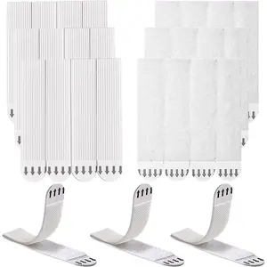 Picture  Strips Heavy Duty,12 Pairs (24 Pieces) Sticky  Strips, Free Picture Hangers for Walls,No Nails Refill Adhesive Poster Frame Mounting