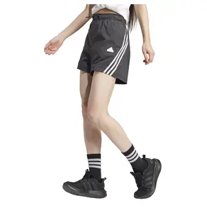 adidas Womens Future Icons 3-Stripes Woven Athletic Shorts Training Casual Bottoms Casual - Black