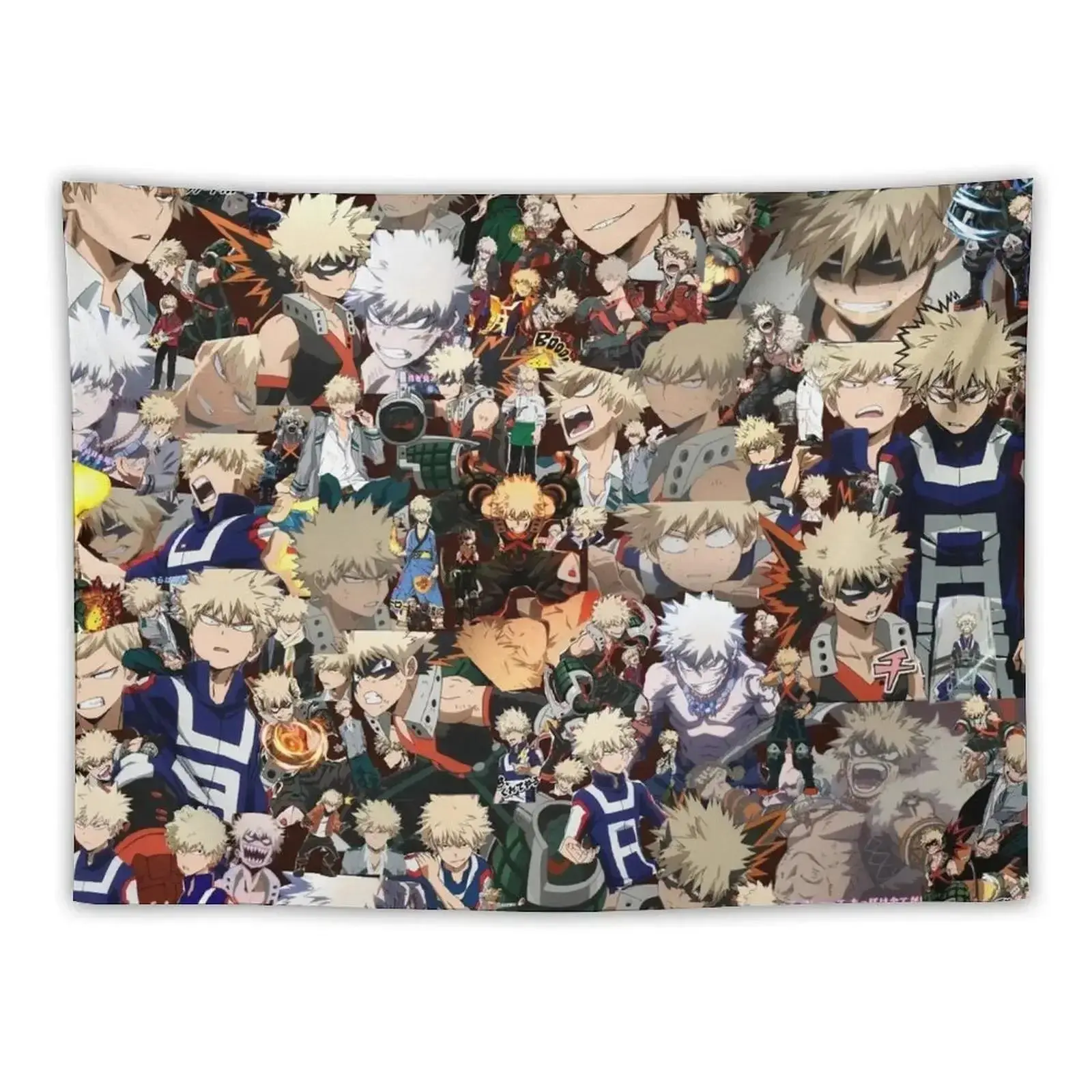 Bakugou Katsuki Anime Print Tapestry, Decorative Home Decor for Room Aesthetic, Ideal for TikTok Shop Back-to-School Home Supplies