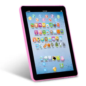 Unisex Baby Learning Tablet, Compact Touch Screen Educational Toy Pad with Colorful Icon Graphics, Plastic Body, ABC/Numbers/Words Learning, Interactive Play for 1-6 Year-Olds, Battery-Required Early Education Gift, Requires Batteries