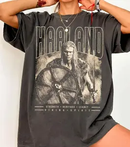 Comfort Colors® Vintage 90s Haaland Vikings Shirt,Erling Haaland Shirt,Norway Soccer Shirt