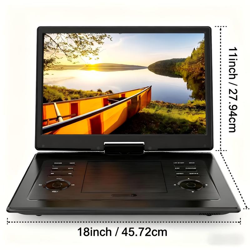 DVD player, 17.9 inches, no regional restrictions, supports multiple formats, road travel, supports synchronous TV.cd player Portable