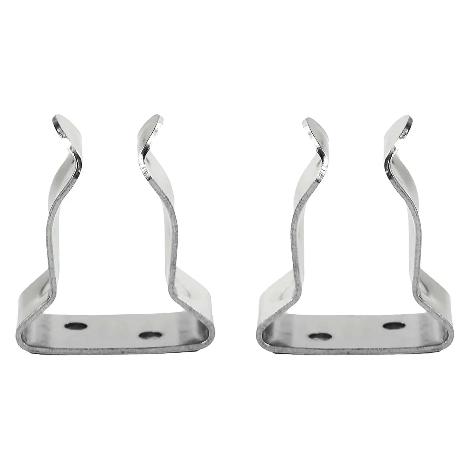 MARINE CITY 2 Pcs Stainless Steel Storage Clips – Spring Clamp Corrosion Resistant Holder for Boats, Yachts & Ships