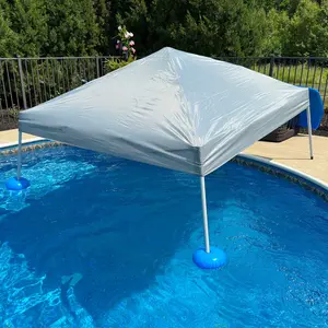 SUNJOY 10x10 Floating Pool Gazebo with PVC Floats and Carry Bag SUNJOY 10x10 Floating Pool Gazebo with PVC Floats and Carry Bag