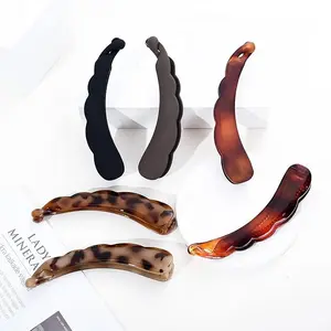 6 Large Banana Clips / Big Banana Hair Clips for Thick hair, Non-slip, hair clip, Mix Colors C