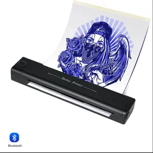 Mini thermal printer, wireless, can be connected to mobile phones for printing tattoos, A4 tattoo printer