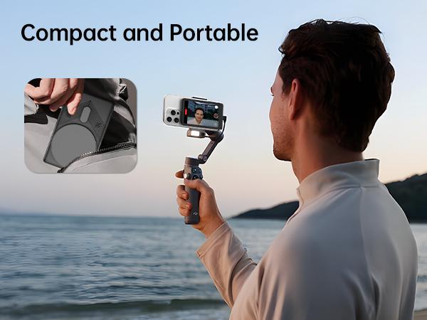 Young Master 4 Inch Magnetic Touch Selfie Monitor | 4K 60fps Wireless Rear Camera Viewfinder with Speaker, Low Latency Vlog Live Streaming Screen for iPhone 7-17 Smartphone Vlogging Kit