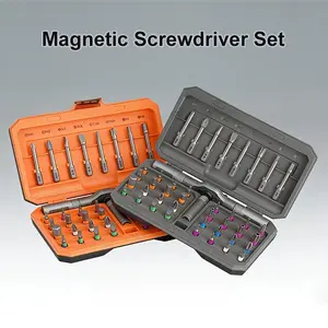 EDC Gadget 42-in-1 Magnetic Ratcheting Screwdriver Kit | S2 Steel Bits & Aluminum Handle | Multi-Angle Precision Screwdriver for PC Build, Furniture Repair, Electronics | Ideal Dad Gift for Handyman