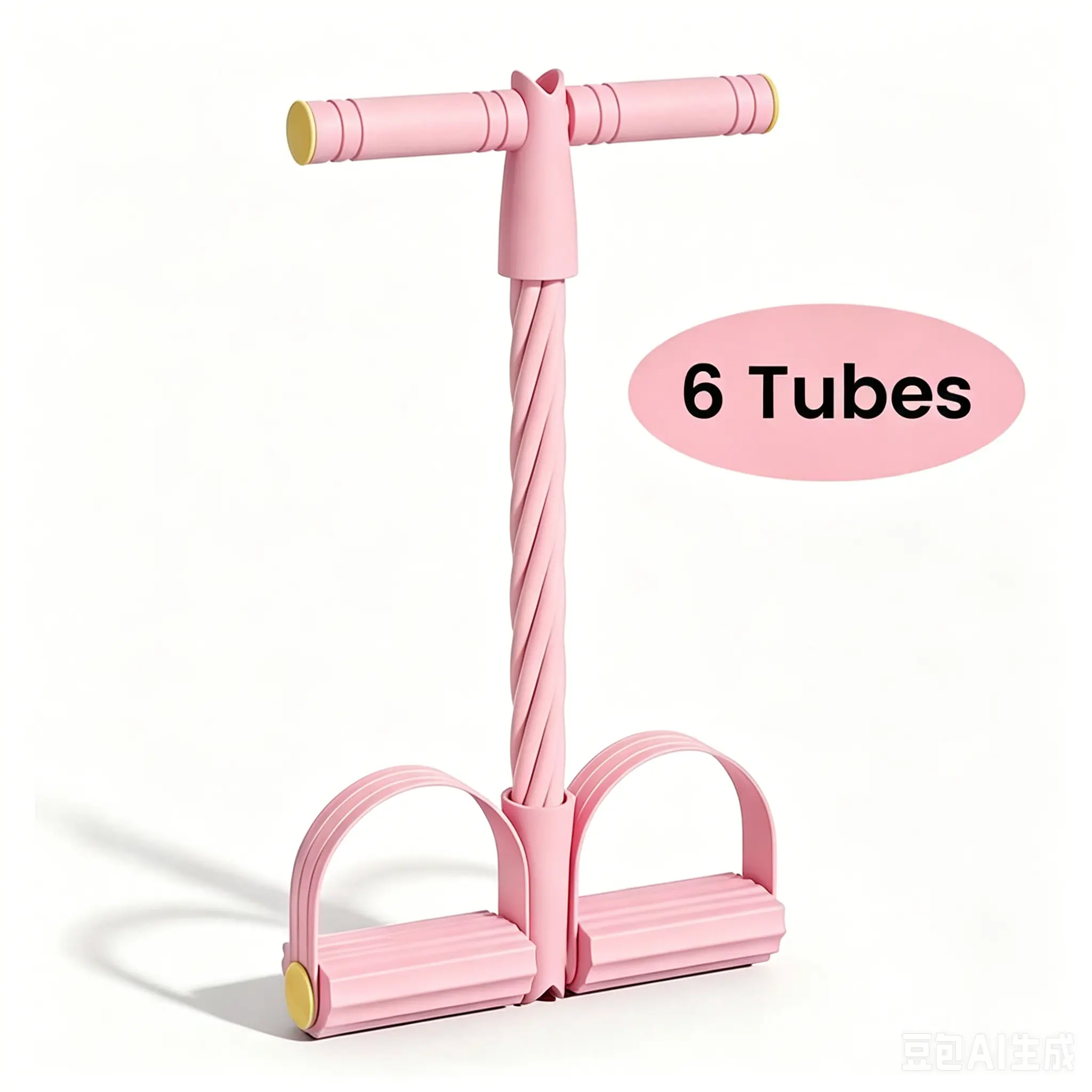 6-Tube Grip Handle Pedal Resistance Band - Multi-FunctionalHome Strength Training Gear, Sit-Up Assistant for Men &Women