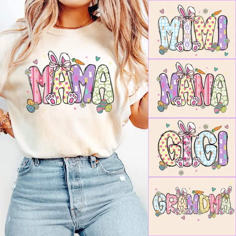 Easter Mama TShirt, Easter Mimi Shirt, Easter Granny Sweater, Easter Mom Sweatshirt,Easter Gift For Mom, Mama Bunny Shirt, Easter Mama Outfit