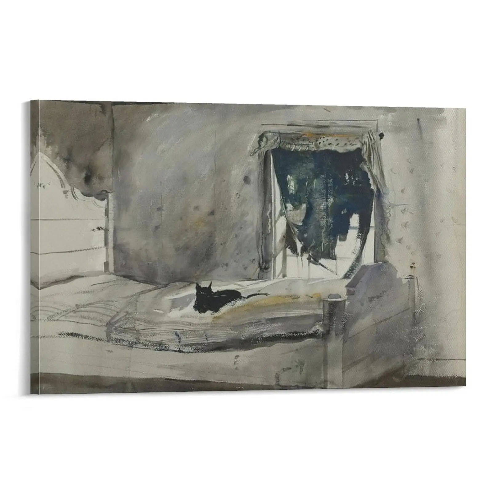 Andrew Wyeths Canvas Wall Art, Aesthetic Poster for Home. Poster Canvas Wall Art For Bedroom Decor Bar Office Room Decor Gift