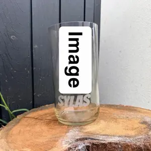 Customized glass cup with your choice of image.