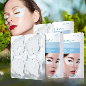 ilisya collagen eye masks 15 pairs (5x3) unisex 360° coverage overnight lazy skincare hydrates & smooths eye lines