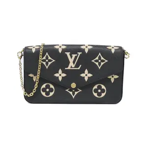 Pre-owned Louis Vuitton Calfskin Shoulder Bags Bicolor Monogram Empreinte Shoulder Bag