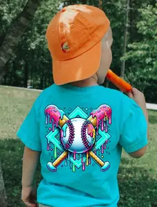Baseball Drip youth and adult shirt, toddler boy clothing, baseball lifestyle kids clothes, ice cream baseball gear