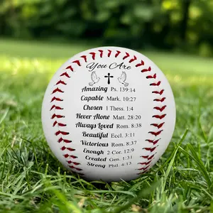 Religious Baseball Gifts for Men, Birthday Baptism First Communion Confirmation Inspirational Bible Verse Baseball for Godson Son Grandson, Easter Basket Stuffers Gifts