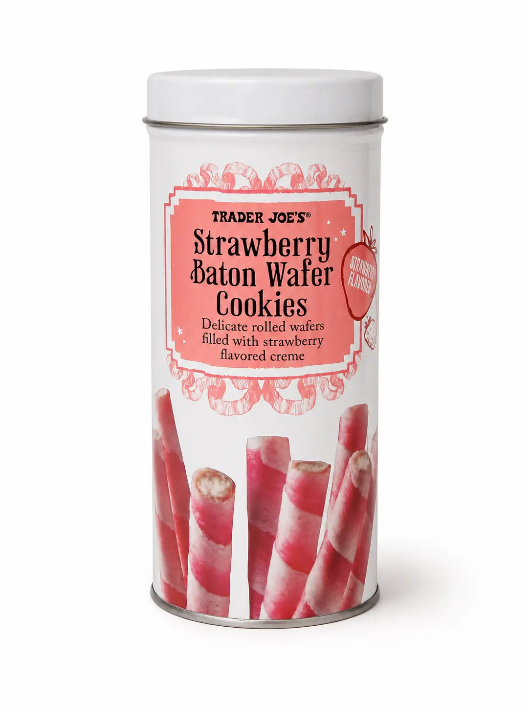 Trader Joe's Strawberry Baton Wafer Cookies - Limited