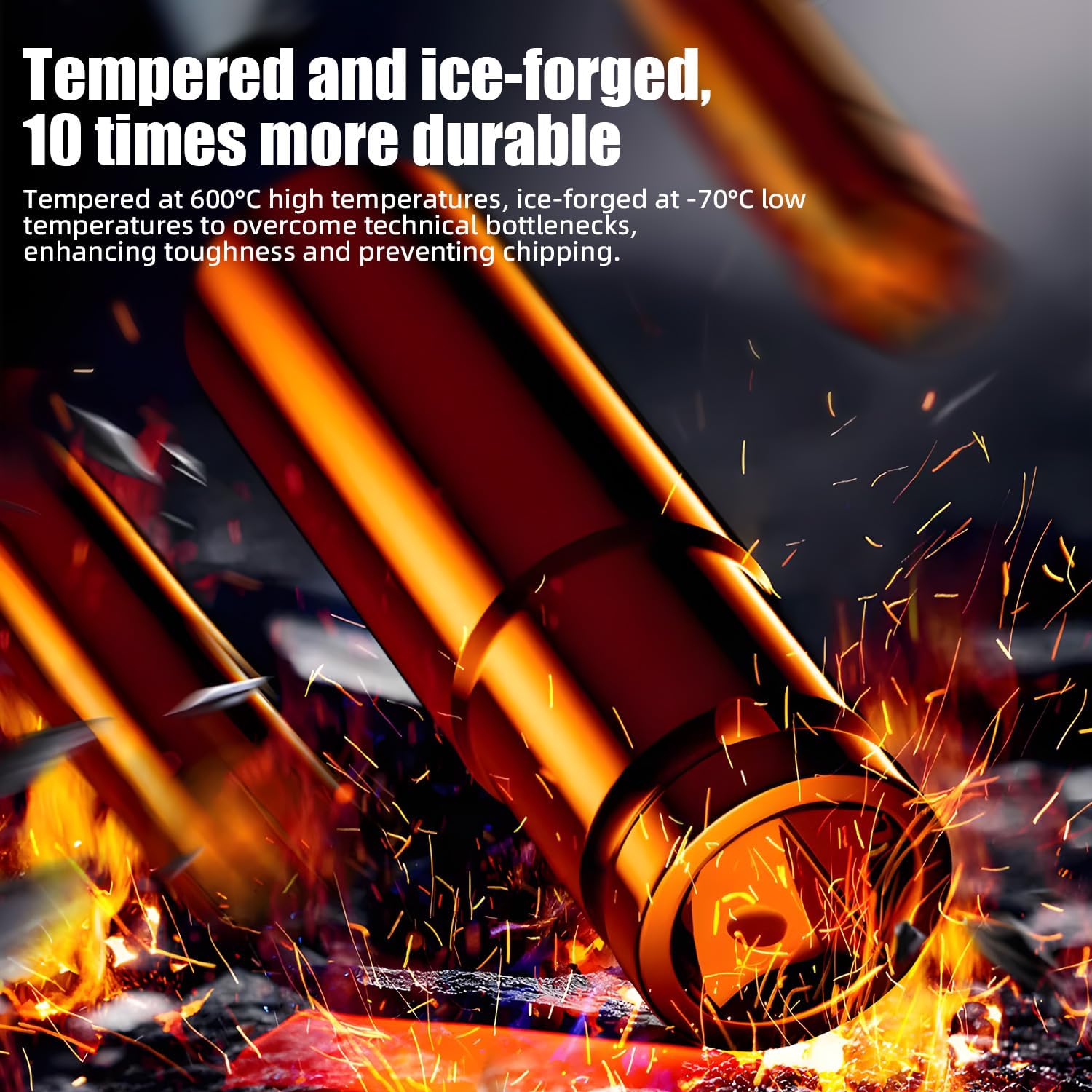 11pcs 1/2'' Drive Impact Socket Set Metric 6 Point Deep Well Cr-V Sockets (10mm-24mm) with box