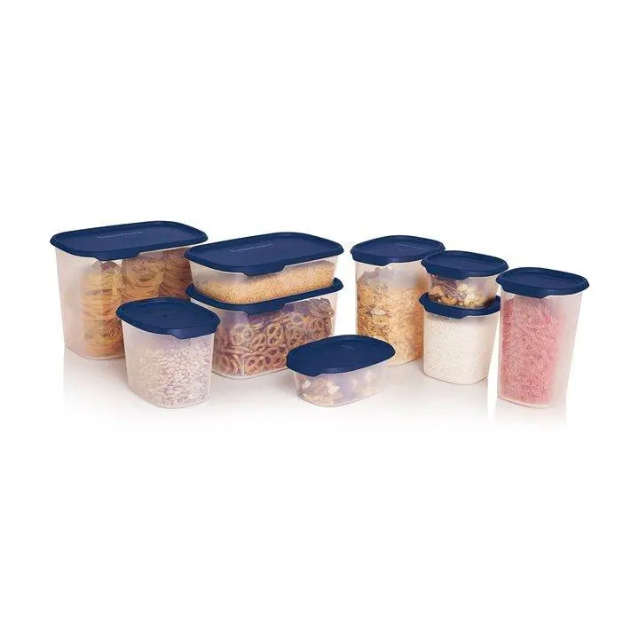 One Touch Fresh containers with Snapping Lids - Versatile Sizes for Fridge & Pantry - Airtight & Dishwasher Safe - Easy Storage & Cleaning