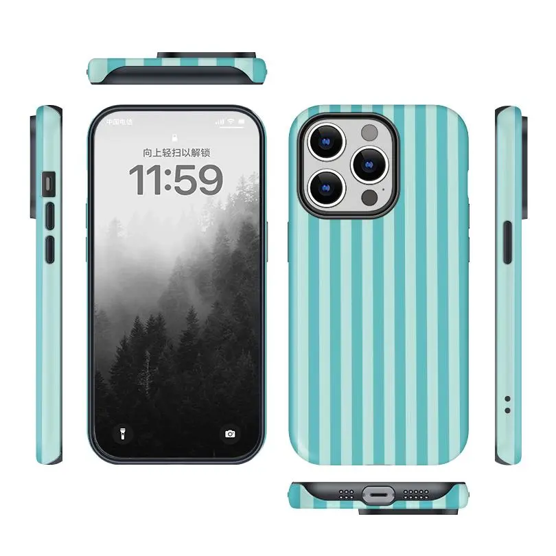 Stylish Shockproof Durable Smartphone Casing - Light Blue Base with Dark Cyan Stripes, Protective Cover Shell, Essential Phone Accessories for iPhone 11/12/13/14/15/16/17 Pro, ProMax, Plus, Air - TikTok Shop Stylish Shockproof Durable Smartphone Casing - Light Blue Base with Dark Cyan Stripes, Protective Cover Shell, Essential Phone Accessories for iPhone 11/12/13/14/15/16/17 Pro, ProMax, Plus, Air - TikTok Shop