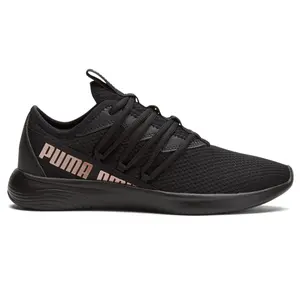 PUMA Womens Star Vital Lace Up Sneakers Shoes Casual - Black