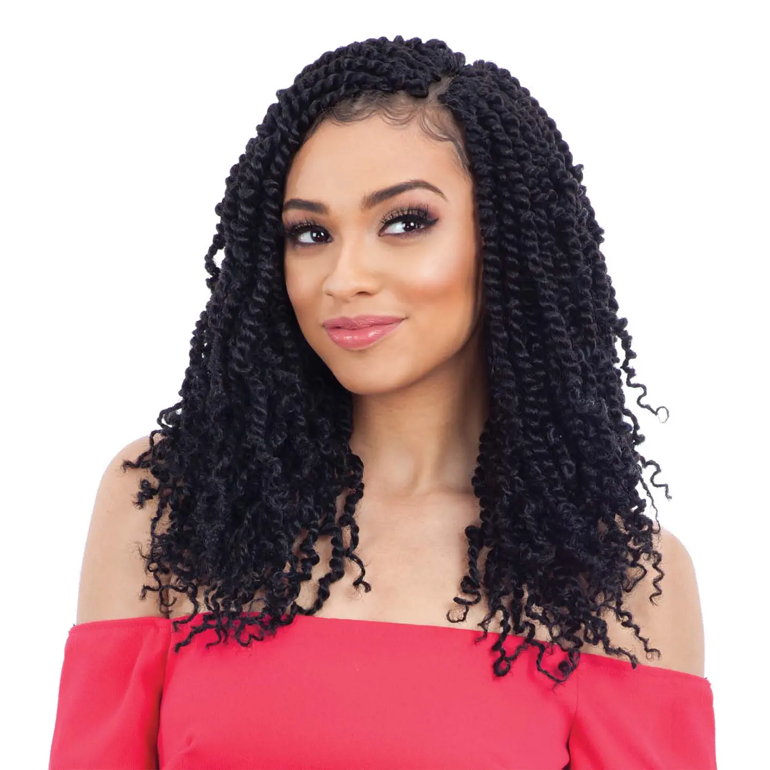 Freetress Synthetic Crochet Braids, 2X Spring Twist 12 Inch Braiding Hair for Women, 20 Strands Per Pack, Synthetic Braids, Braided Lace Wigs Crochet Braids Synthetic
