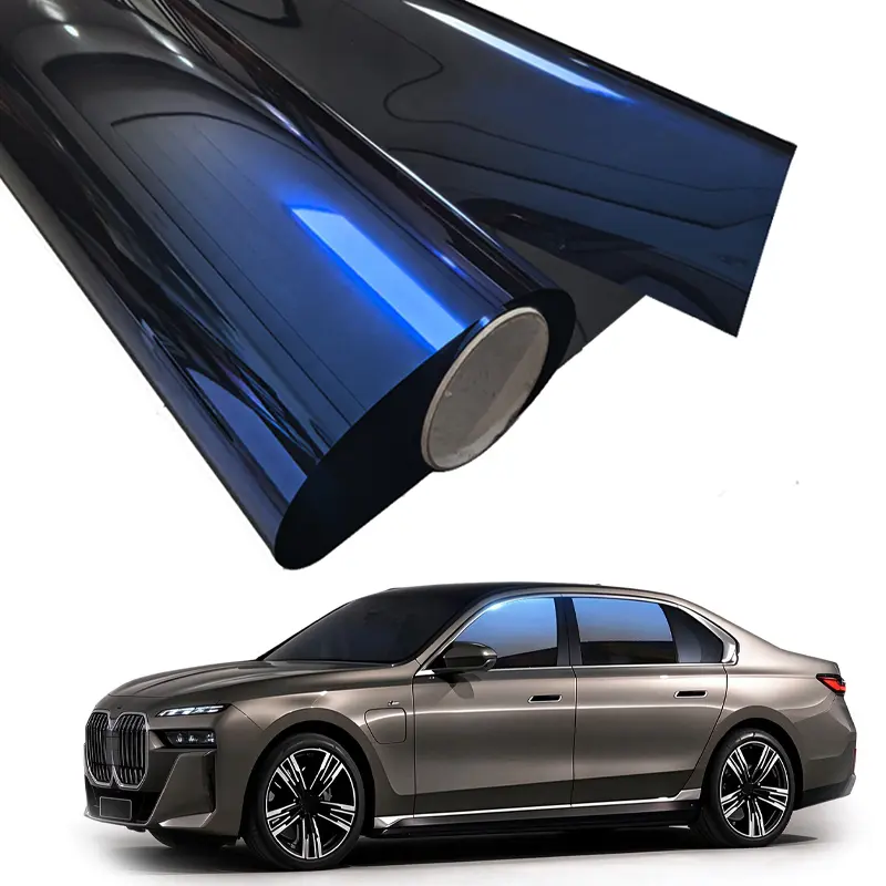 Chameleon Blue Window Film Car Window Tint ,Heat Rejection UV 99% Side Window Windshield Tint (20"x120")