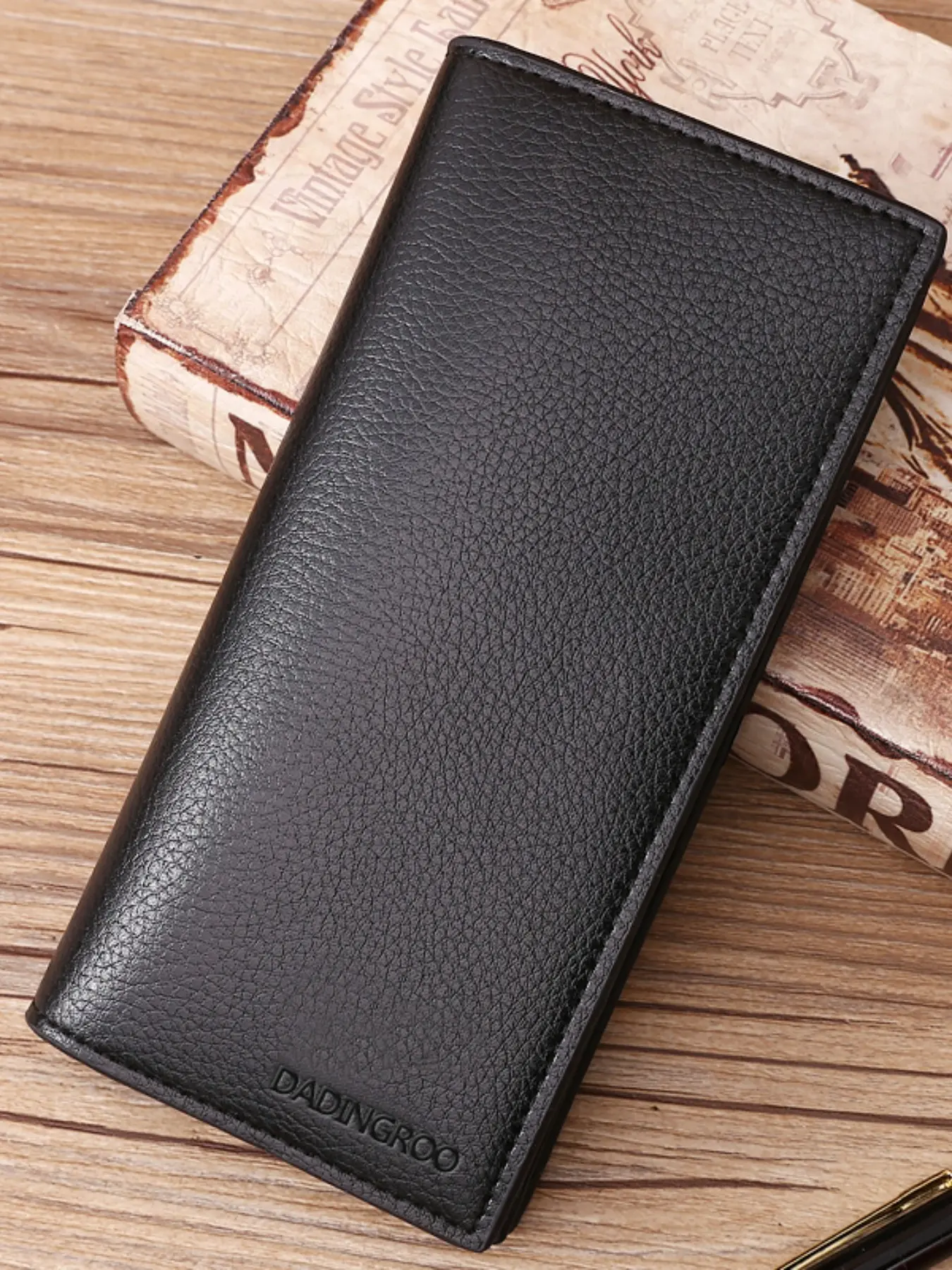 Men's Long Wallet with Multiple Card Slots, Large Capacity Money Clip for Business and Leisure, Fits Mobile Phones, Business Style Wallet