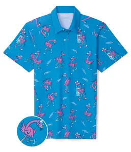 Men's Flamingo Fiasco Golf Polo