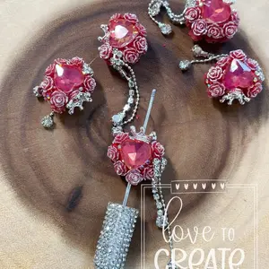 Heart fancy Bead for Pen Making - Crafting Beads for Jewelry, Charms, and Keychain