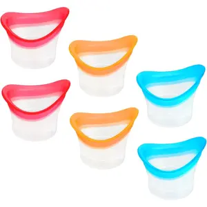 Qianyu Eye Wash Cups for Eye Wash Bath Kit 6 Pack Silicone Eyes Cleaning Cup Reusable Eyewash Cleaner Cups Portable Eyes Rinse Cup Care Tool for Relief Cleansing Make up Dust Quick Discomfort