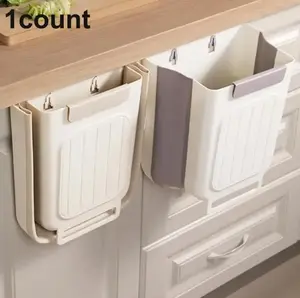 Foldable Kitchen Trash Can,Space-saving Hanging Garbage Can for Kitchen Cabinets,Hanging Trash Bin, Kitchen Accessories Trashcan