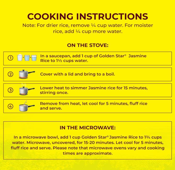 Thai Hom Mali White Jasmine Rice - Prime Grade White Rice - 10 lb Bag