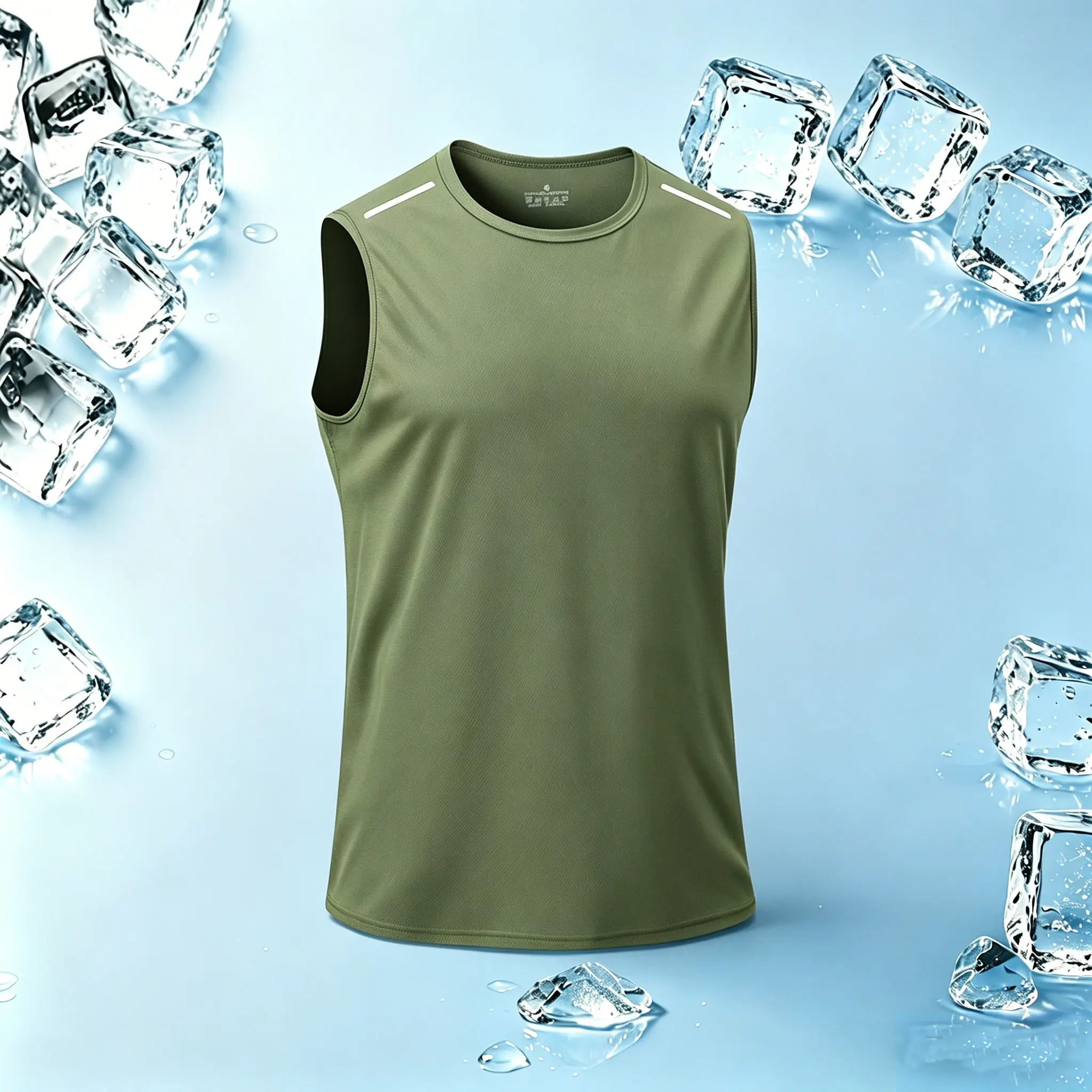 Set of 5 men’s sleeveless tank tops — fitness, running, casual athletic tops with a crew neck and striped design, stylish Set of 5 men’s sleeveless tank tops — fitness, running, casual athletic tops with a crew neck and striped design, stylish