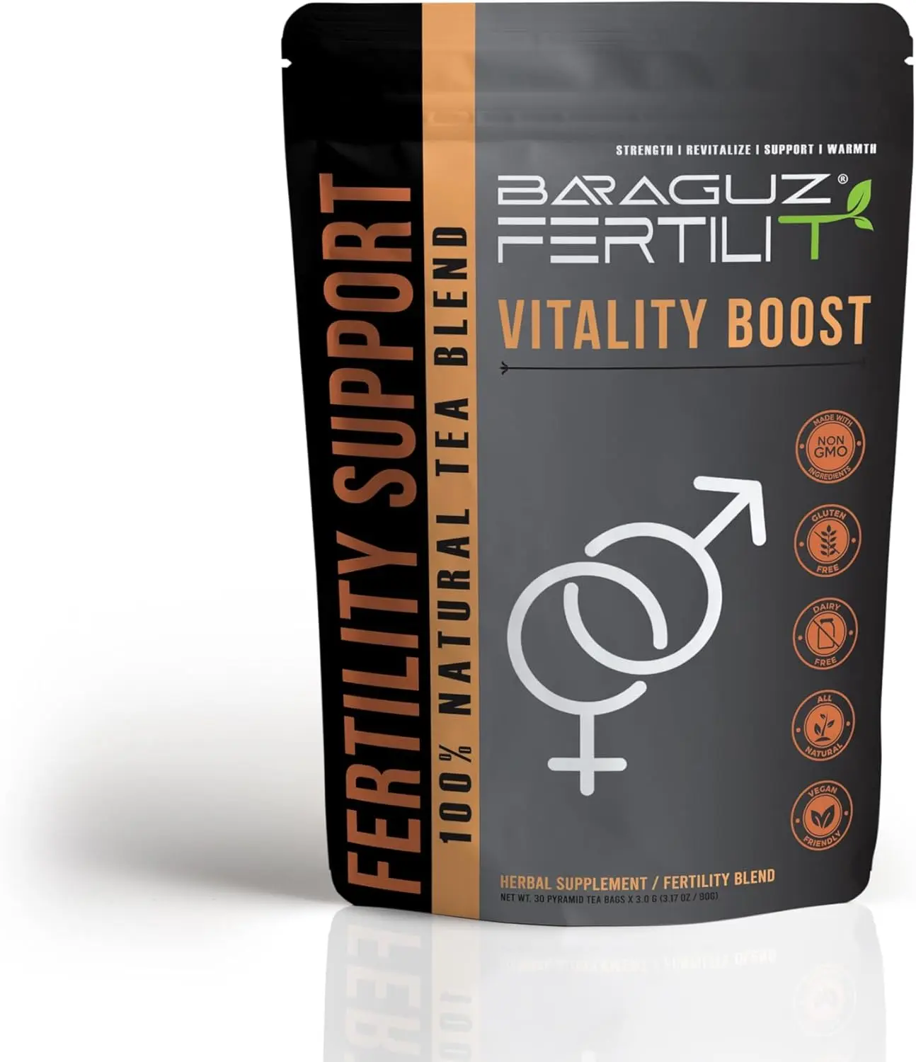Baraguz FertiliT – Vitality Boost | Plant-Based Wellness Drink for Daily Energy & Balance (30 Servings)