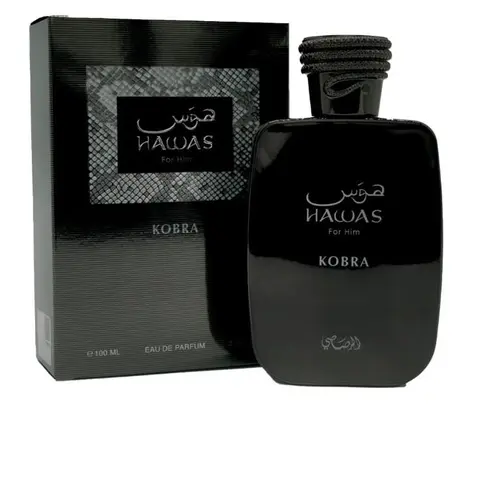 Rasasi Men's Hawas Kobra Luxurious EDP Spray - 3.4 oz (100 ml Bottle), Single Item, Daily Wear Fragrance for Beauty & Personal Care, Luxurious Men's Fragrance