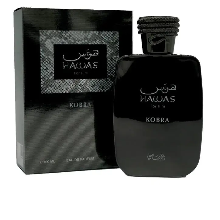 Rasasi Men's Hawas Kobra Luxurious EDP Spray - 3.4 oz (100 ml Bottle), Single Item, Daily Wear Fragrance for Beauty & Personal Care, Luxurious Men's Fragrance