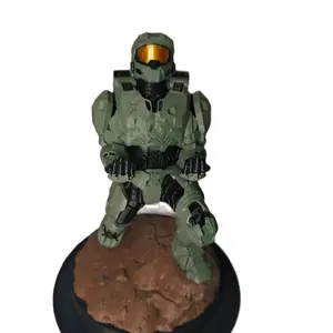 10 inch Tall Master Chief Controller Holder Statue Home Decor Figurine for Gaming Room Ornaments