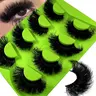 9D False Eyelashes, 4 Pairs Eyelashes Set Reusable Volumized False Eyelashes for Women and Girls, Eye Makeup Enhancement Cosmetic High-Quality Lashes, Diy Volume Eyelashes, DIY False Eyelashes, Volume Fluffy Lashes, Eyelash Falsies