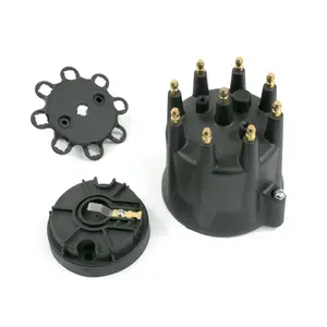 Top Street Performance JM6973BK 8 Cylinder Pro Series ProBillet & RTR Male Cap & Rotor Kit