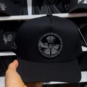 Piloto Skull Hats black red under visor SnapBack For man