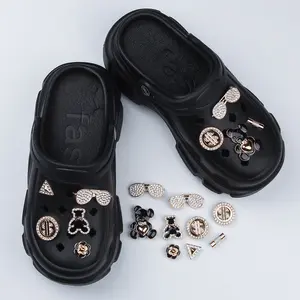 Bling Shoe Charms For And Women Girly Crocs litter Bulk Chains Pins Accessories Rhinestones Decoration