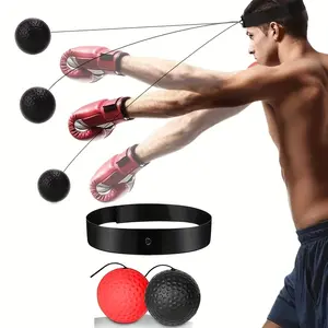 Extreme Reflex Ball Set, 2 Balls, Boxing Training Ball, Head-Mounted Speed Ball, Boxing Speed Trainer, Reaction and Agility Training Essential