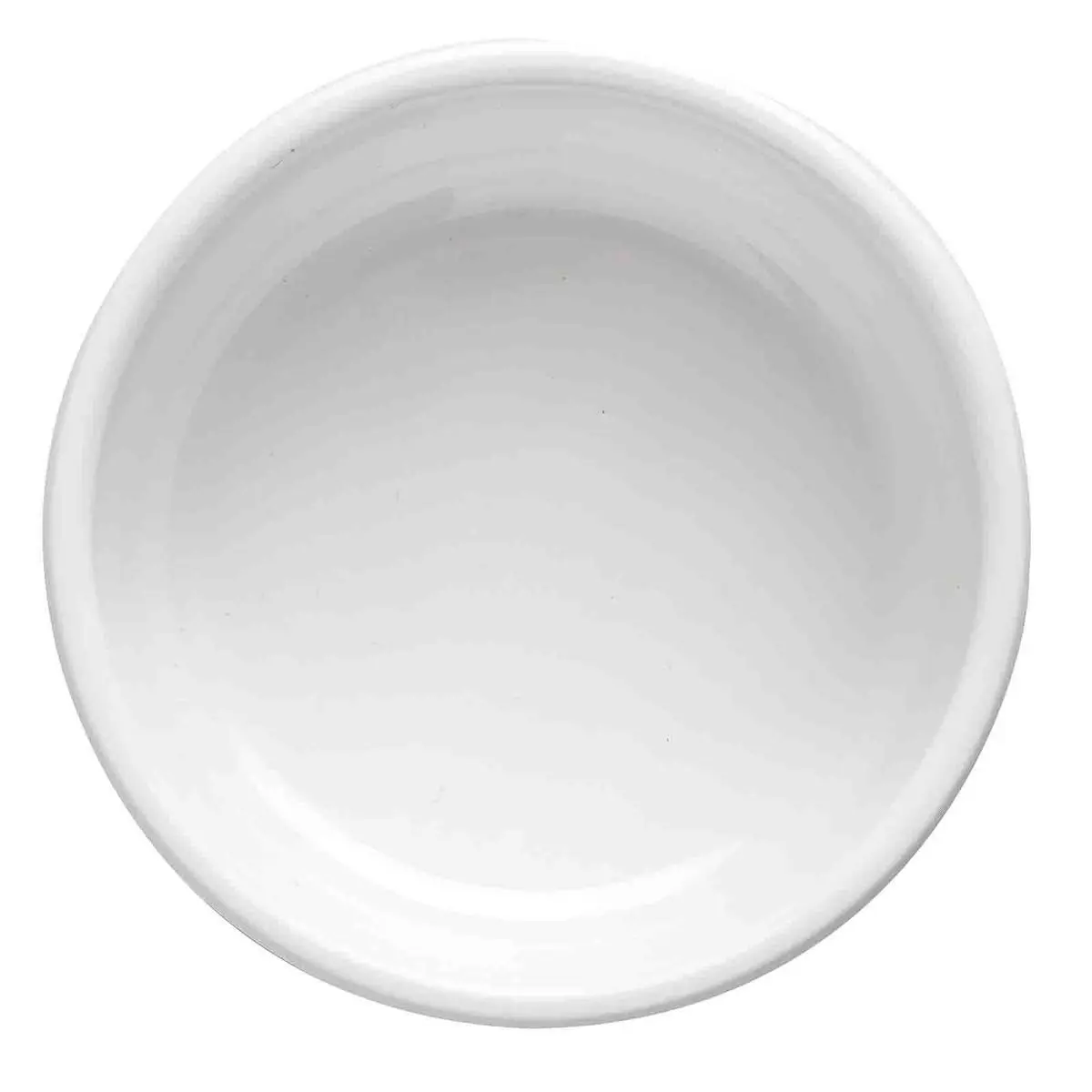White Melamine Round Mini Plate 3.25 oz