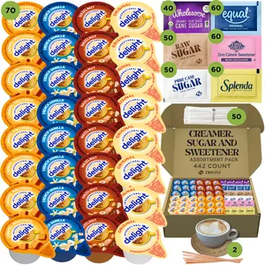 International Delight Coffee Creamer Singles Variety Pack with Caramel Macchiato & More